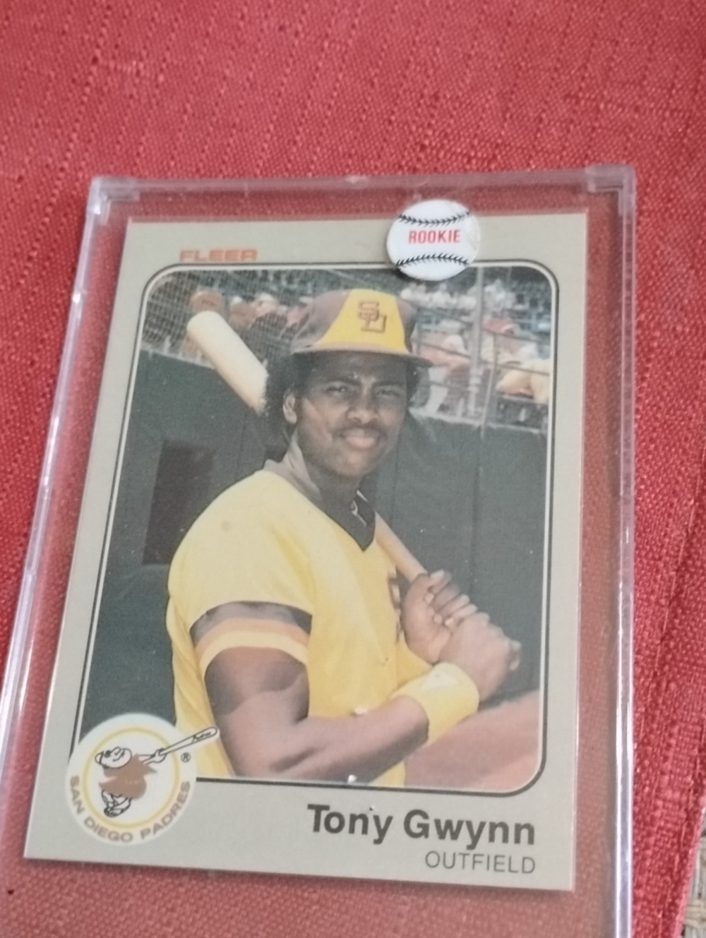Tony Gwynn Rookie Baseball Card – Yellow Jersey
